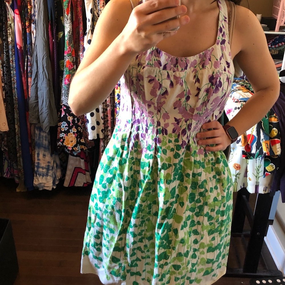 Maeve wisteria halter ivy vine dress